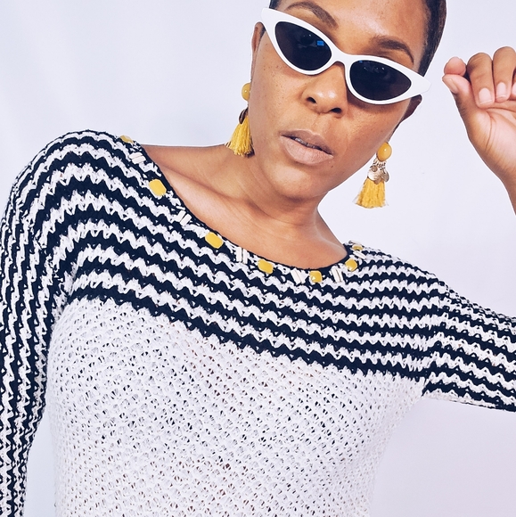 Ruby Rd. Fringed Crochet Sweater - Picture 2 of 8